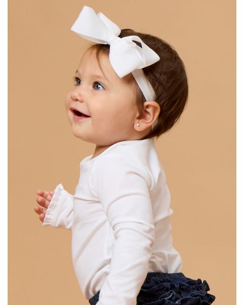 White Bow Headband