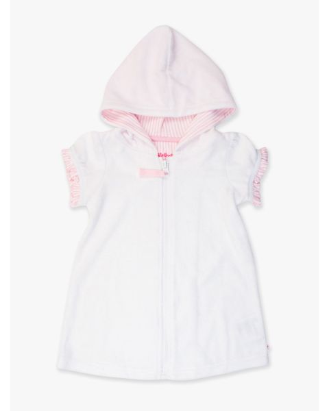 White Terry Full-Zip Cover-Up