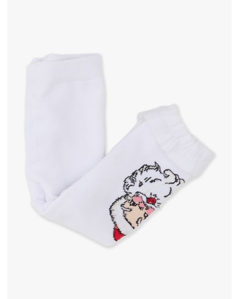 Santa Joy Patterned Footless Ruffle Tights