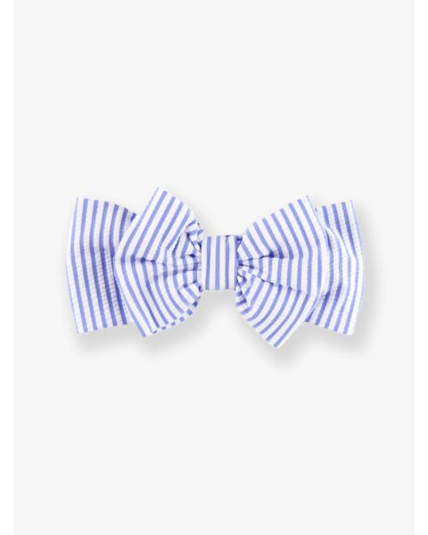 Periwinkle Blue Seersucker Swim Bow Headband