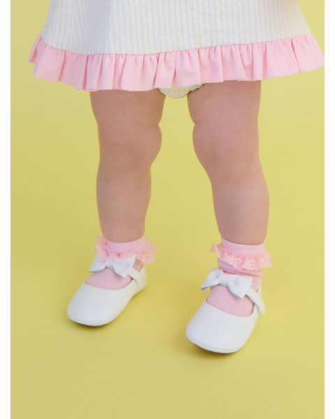 Pink 3-Pack Ruffle Ankle Socks