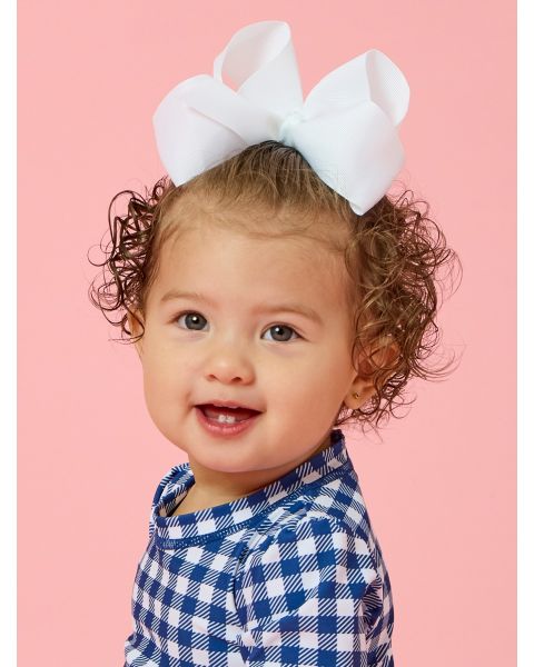 White Big Bow Hair Clip