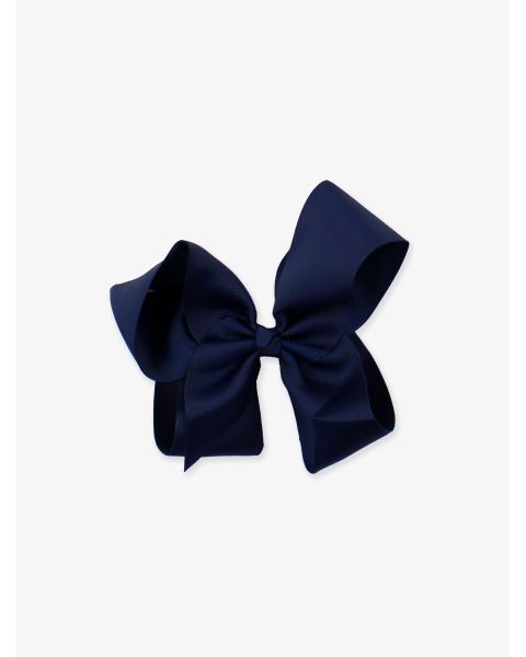 Dark Navy Big Bow Hair Clip