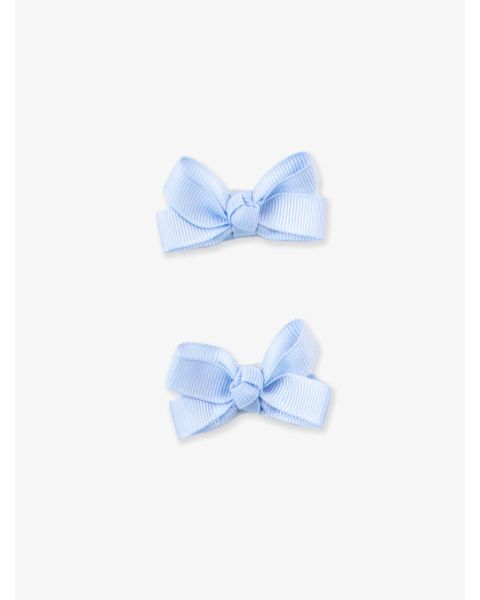 Light Blue Small Bow Clip Set