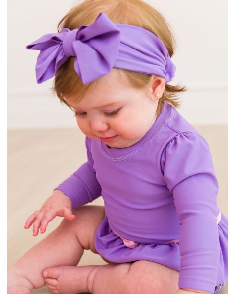 Wisteria Purple Shimmer Swim Bow Headband