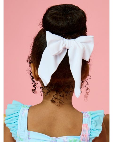 White Active Bow Clip
