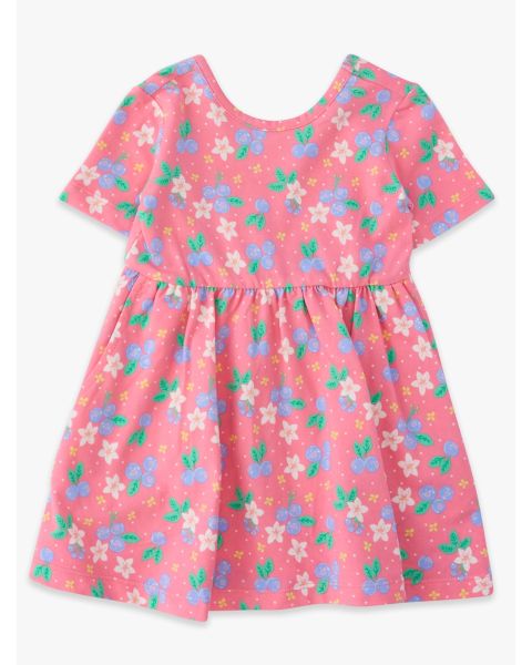 Blueberry Bliss Knit Short Sleeve Twirl Dress