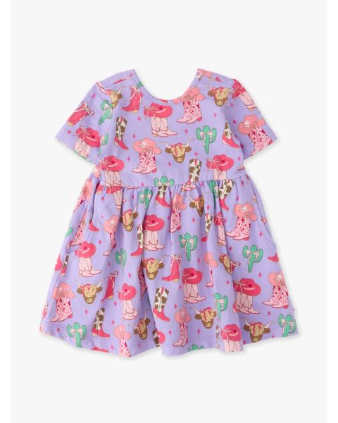 Howdy Darlin’ Knit Short Sleeve Twirl Dress