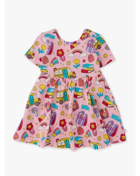 Classroom Cutie Knit Short Sleeve Twirl Dress