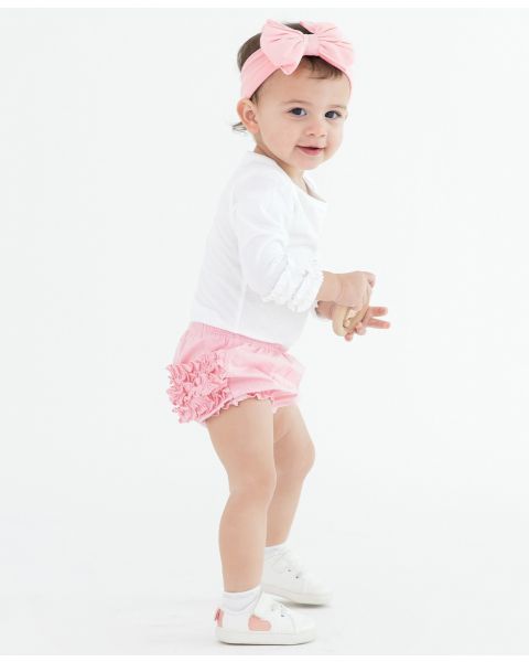 Pink Knit RuffleButt Bloomer
