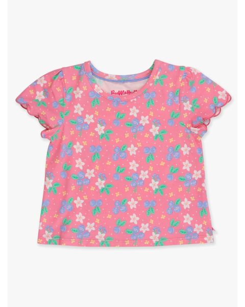 Blueberry Bliss Short Sleeve Scallop Tee