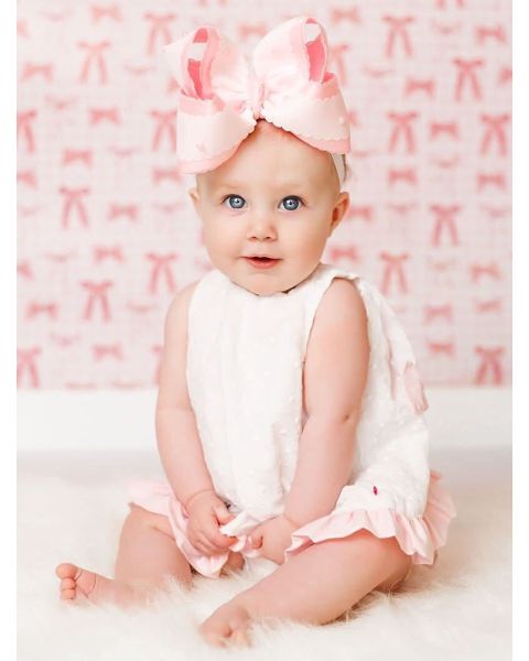 White Swiss Dot Swing Top and Bloomer Set