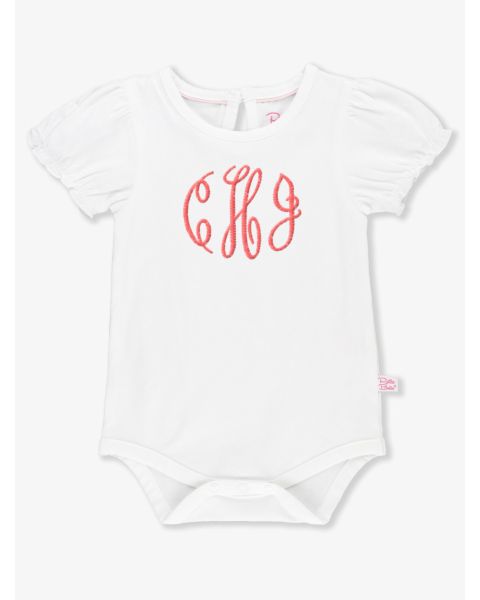 White Puff Sleeve Bodysuit