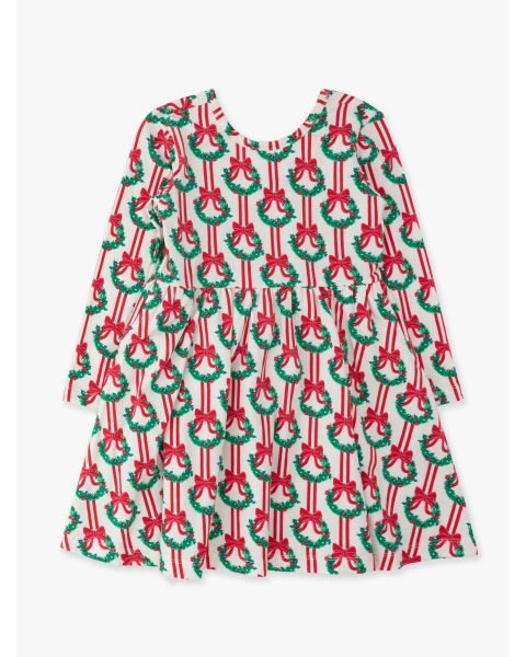 Deck The Halls Knit Long Sleeve Twirl Dress