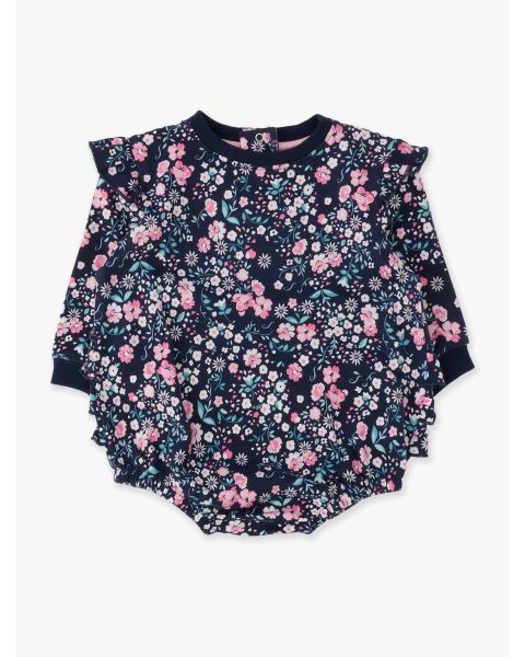 Moonlit Meadow Sweatshirt Bubble Romper