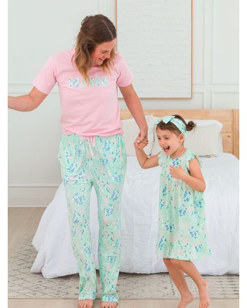 Mint Meadow Adult Pajama Pants, Bamboo Viscose