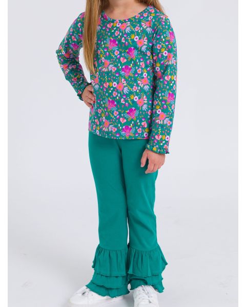 Emerald Green Flare Pants
