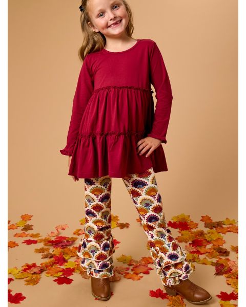 Maple Blossoms Flare Pants