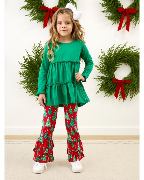 O Christmas Tree Flare Pants