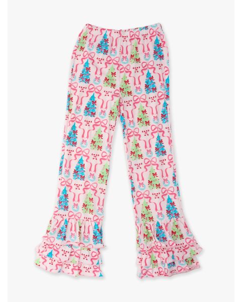 Merry & Bright Bows Flare Pants