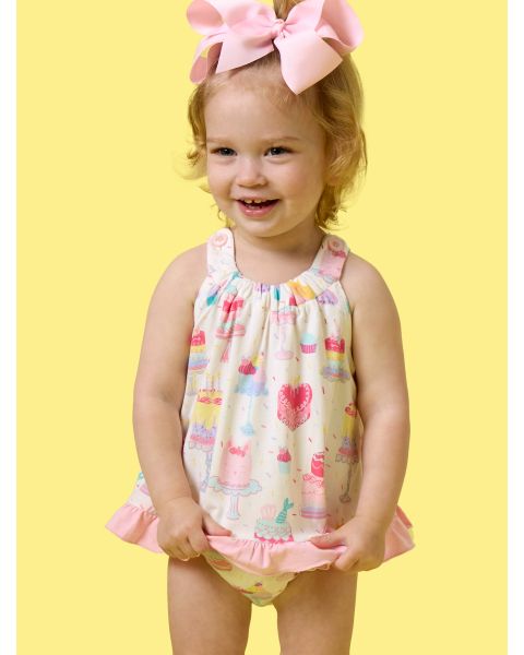 Cake Party Knit Swing Top and Bloomer Set