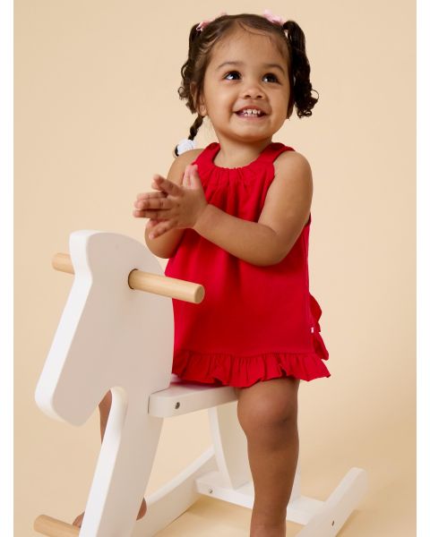 Pink Bandana Knit Swing Top and Bloomer Set