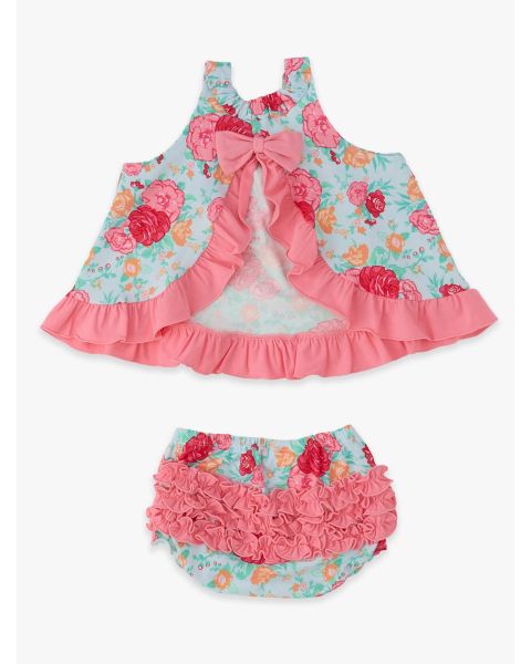 Rosy Meadow Knit Swing Top and Bloomer Set