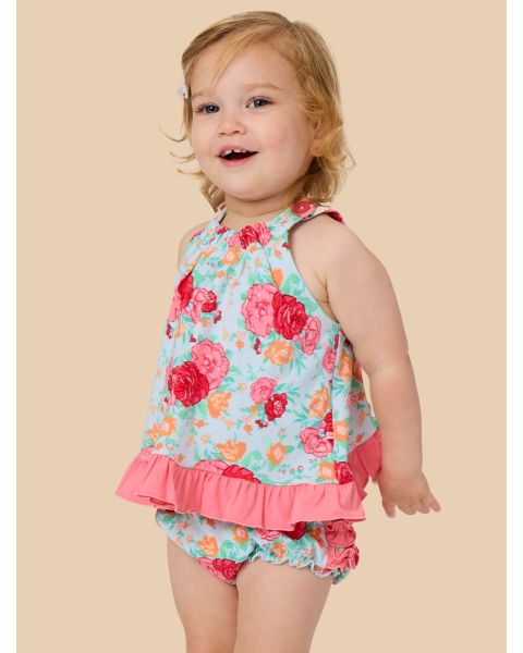 Rosy Meadow Knit Swing Top and Bloomer Set