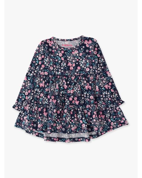 Moonlit Meadow Knit Ruffle Tiered Tunic