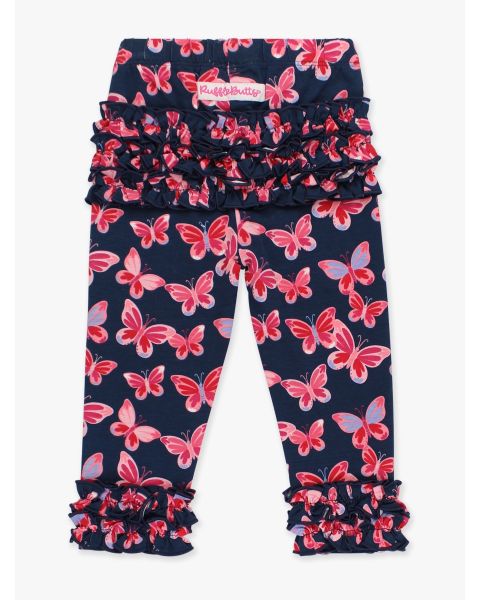 Butterfly Bliss Ruffle Leggings, with Signature Rear Ruffles