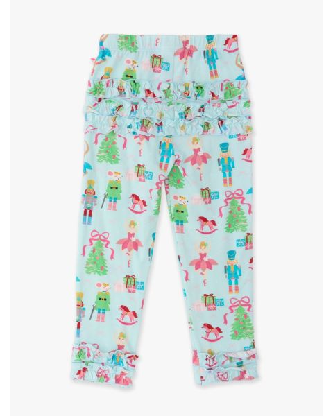 Nutcracker Wishes Ruffle Leggings, with Signature Rear Ruffles