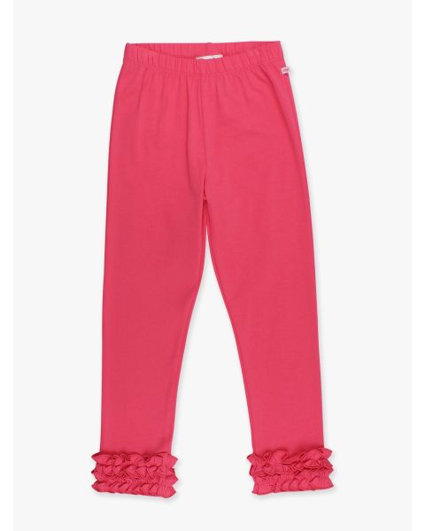 Hot Pink Ruffle Leggings