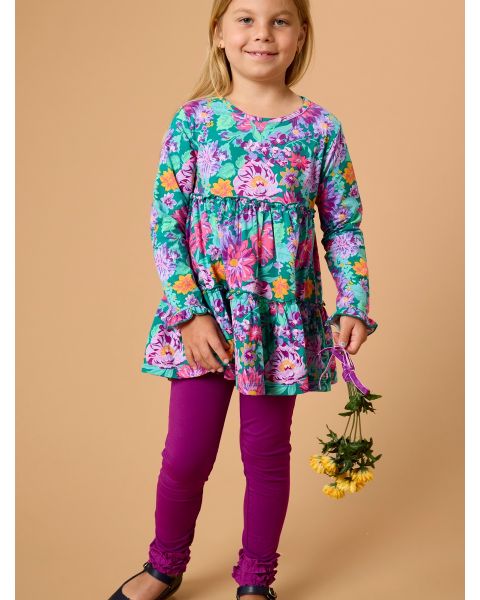 Plum Tart Ruffle Leggings