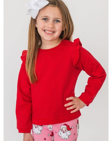 Red Flutter Sweatshirt