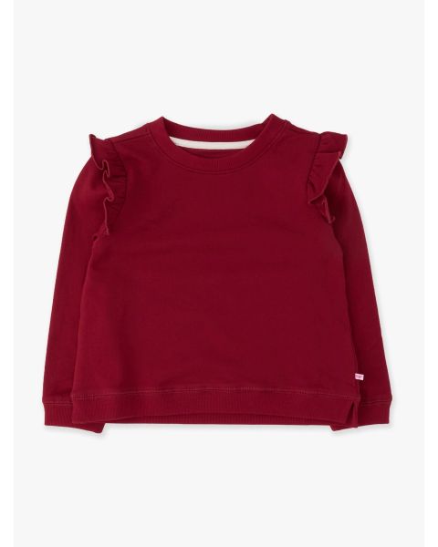 Dark Cherry Flutter Sweatshirt