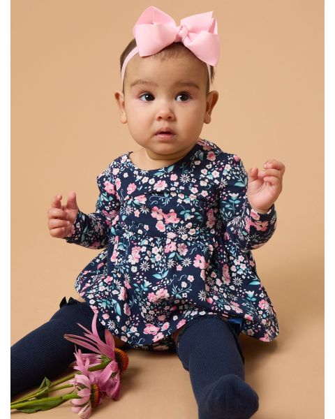 Moonlit Meadow Knit Long Sleeve Twirl Top and Bloomer Set