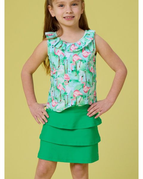 Bright Green Active Skort