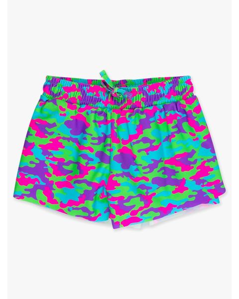 Neon Camo Active Butterfly Shorts