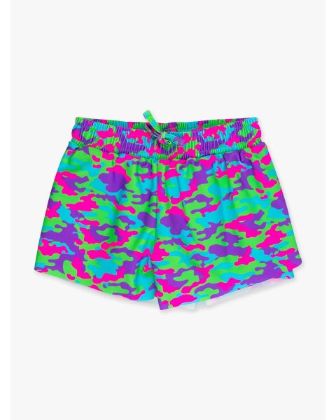 Neon Camo Active Butterfly Shorts