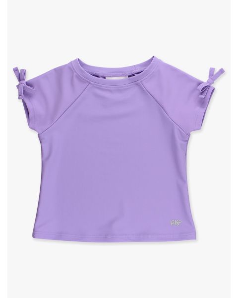 Wisteria Purple Active Raglan Bow Shirt