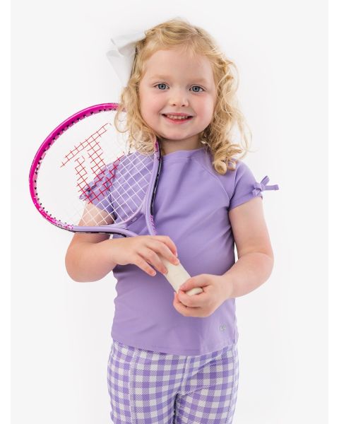 Wisteria Purple Active Raglan Bow Shirt
