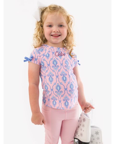Pink Fairytale Jewels Active Raglan Bow Shirt