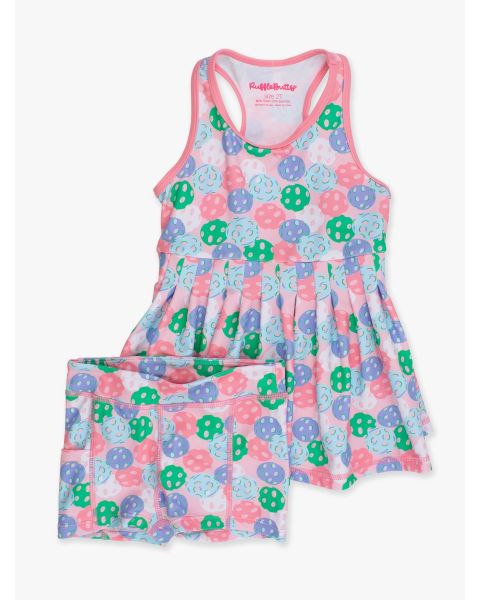 Pink Pickleball Party Active Dress & Bike Short Set