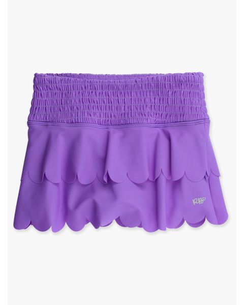Neon Purple Active Tiered Flare Skort