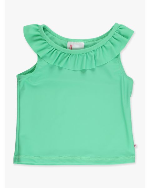 Spring Green Active Ruffle Tank Top