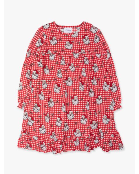 Red Dear Santa Pajama Night Gown