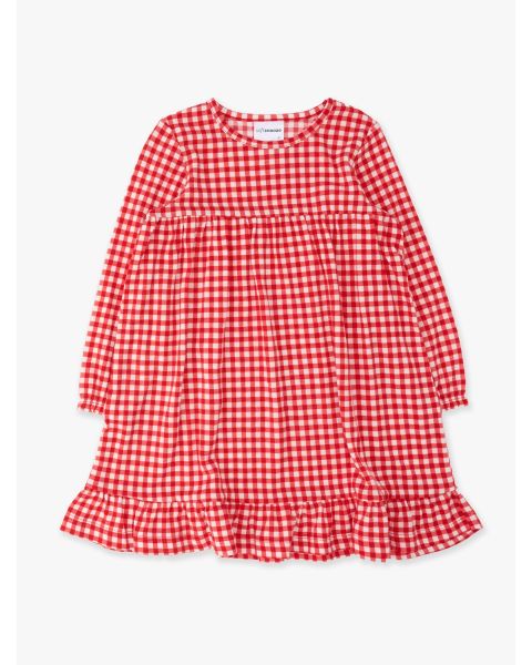 Red & White Gingham Pajama Night Gown