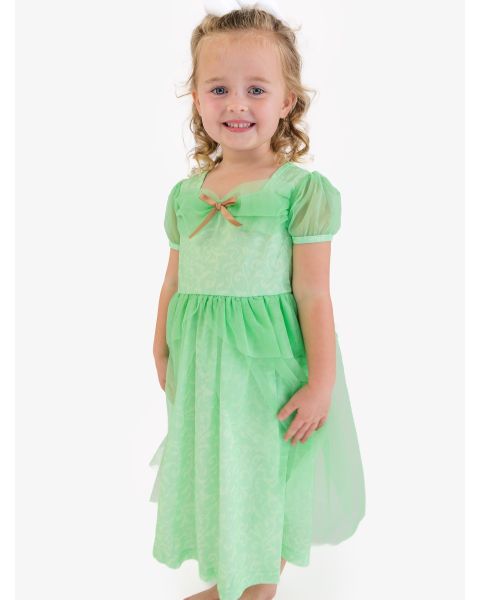 Garden Green Princess Princess Dress-Up Puff Sleeve Nightgown
