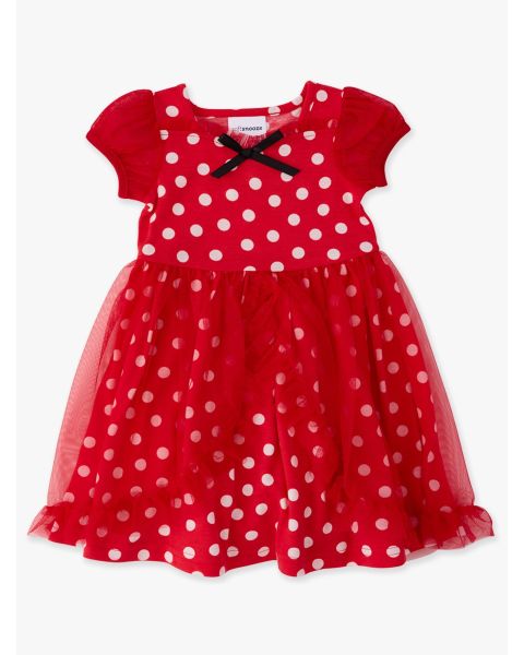 Red Vintage Polka Dot Princess Dress-Up Sweetheart Nightgown