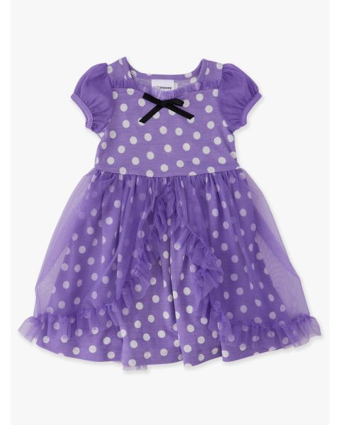 Wisteria Purple Polka Dot Princess Dress-Up Sweetheart Nightgown
